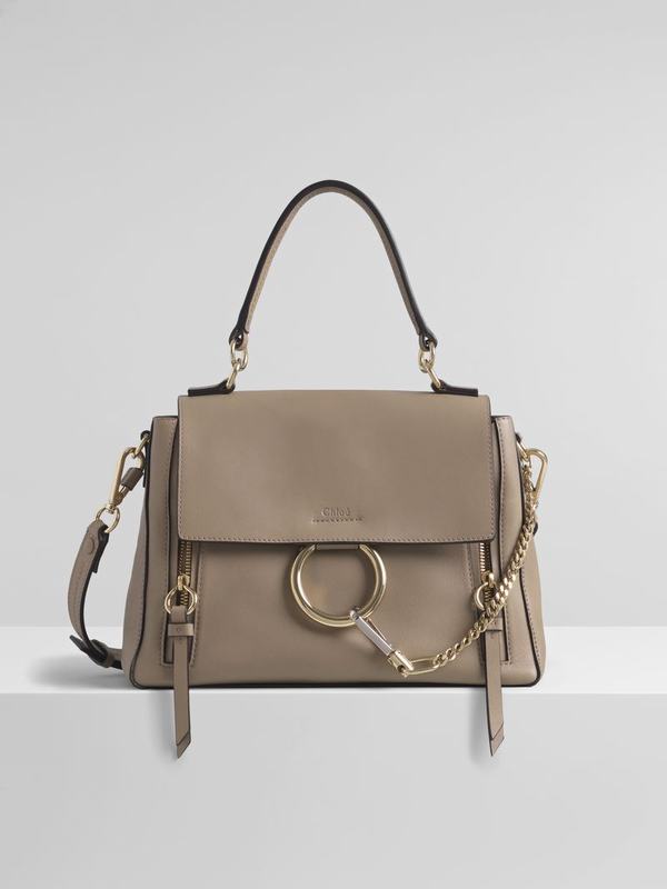 Chloé Bolsos Mujer Faye Day Gris Suede Cowhide BHXT72190